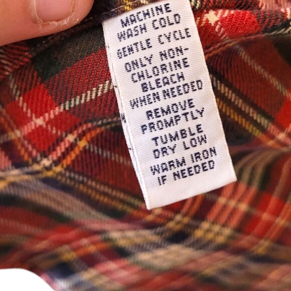 Ralph Lauren Red Plaid Button Down Shirt - Picture 5 of 5